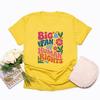 Big Fan of Human Rights Floral T-Shirt Social Justice Tshirt Support Immigrant Tee Cute Equality Pro Democracy Shirt Casual Tops