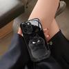 Cool Black Cat Pattern Glass Material Phone Case For iPhone 17 16 15 14 Pro Max 13 12 11 Pro 17 Air 16E 7 8 Plus XR XS X Cover