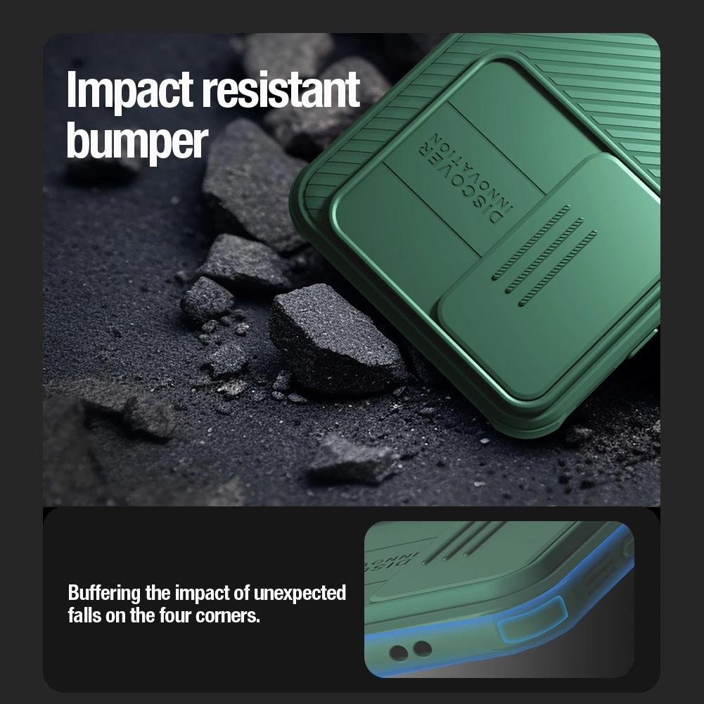 Etui Nillkin Camshield Pro Pancerne Z Osłona Na Aparat Do Samsung Galaxy S24+ - Zielone