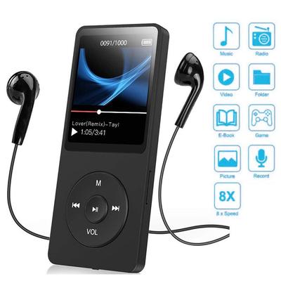 Bluetooth MP4/MP3 Lossless Musikplayer UKW-Radio Rekorder Sport HF Unterstützung 128GB
