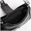 Women  Fashion Shoulder Bags Black PU Leather Underarm Bags Ladies High Quality Handbags Hot Girls Armpit Bags Wallet Purse