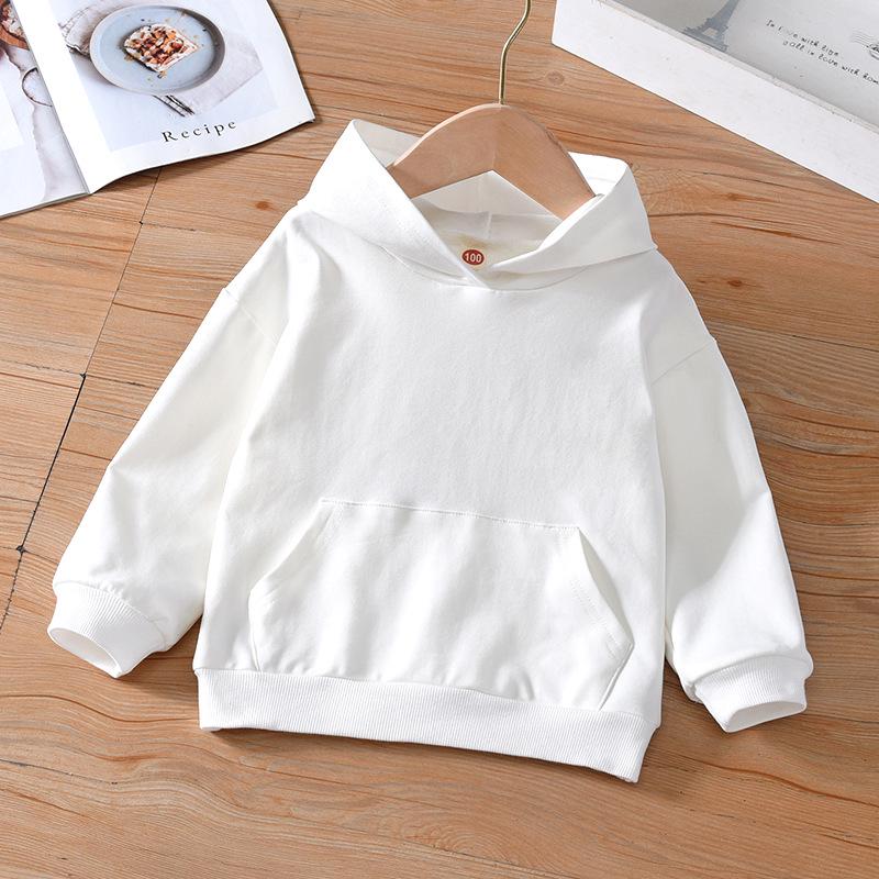 Yunnan Tie-Dye Hooded Sweatshirt for Kids - Long-Sleeved, Pocket Top, Unisex Spring/Autumn Style 130cm