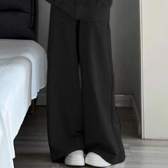 Korean Style Slim Fit Loose Sportswear: Autumn/Winter Hooded Two-Piece Set - Casual Student Running Outfit