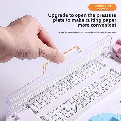 Trymer do papieru 4 w 1 Gilotyna do papieru rzemieślniczego Wielofunkcyjne narzędzie do scrapbookingu Do cięcia papieru Zdjęć Scrapbook Pocztówka