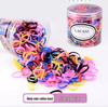 High Elasticity Black Hair Ties for Women & Children - Durable, Non-Damaging, Disposable Rubber Bands