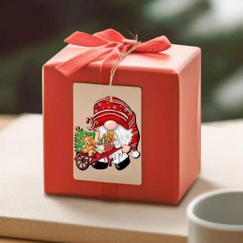 12/36 Pcs Wooden Christmas Dwarf Ornaments Set Hand Painted Unique Dwarf Elf Hanging Decorations Nordic Style Xmas Gift Tree