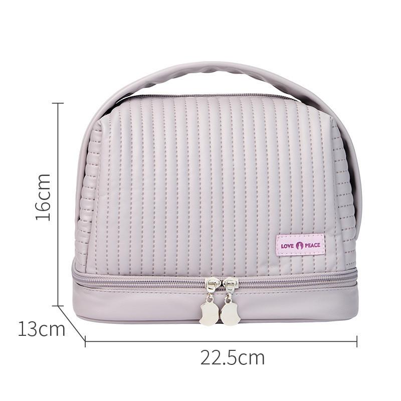 

And Wet Dry Separation Toiletry Bag Pu Cosmetics Storage Bag Fashion Travel светло-фиолетовый