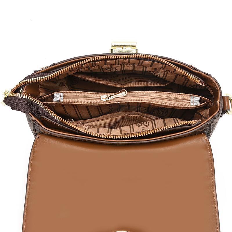 Bag Women 2025 New European and American Retro Small Square Bag Textured One Shoulder Crossbody Handbag Bag Women