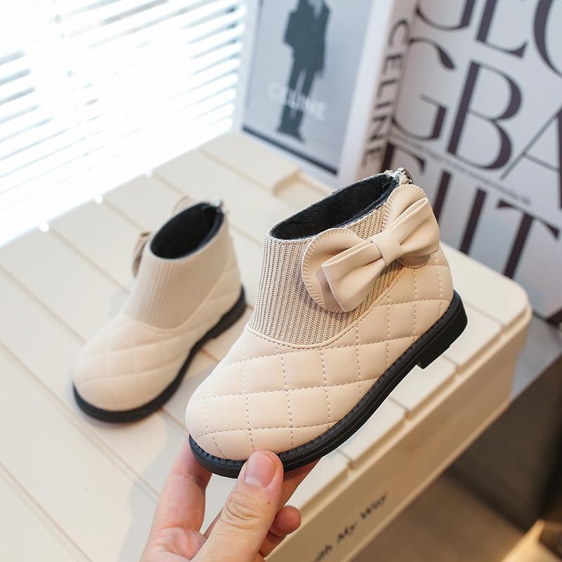 

Новые осенние и зимние хлопковые туфли с бабочками и мягкой подошвой для девочек и туфли принцессы с мягкой подошвой 26-30 5 pairs of whole hand