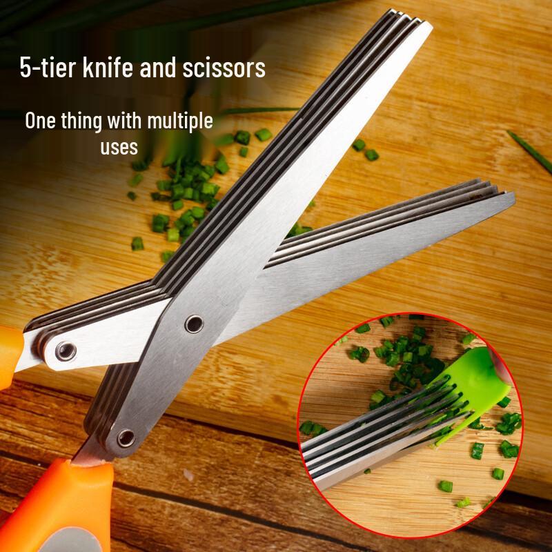 Stainless Steel Multi-layer Herb Scissors