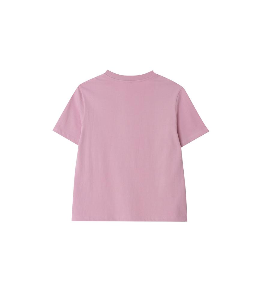 Iteoneolmomeonteu Essential Round Tee - Pink