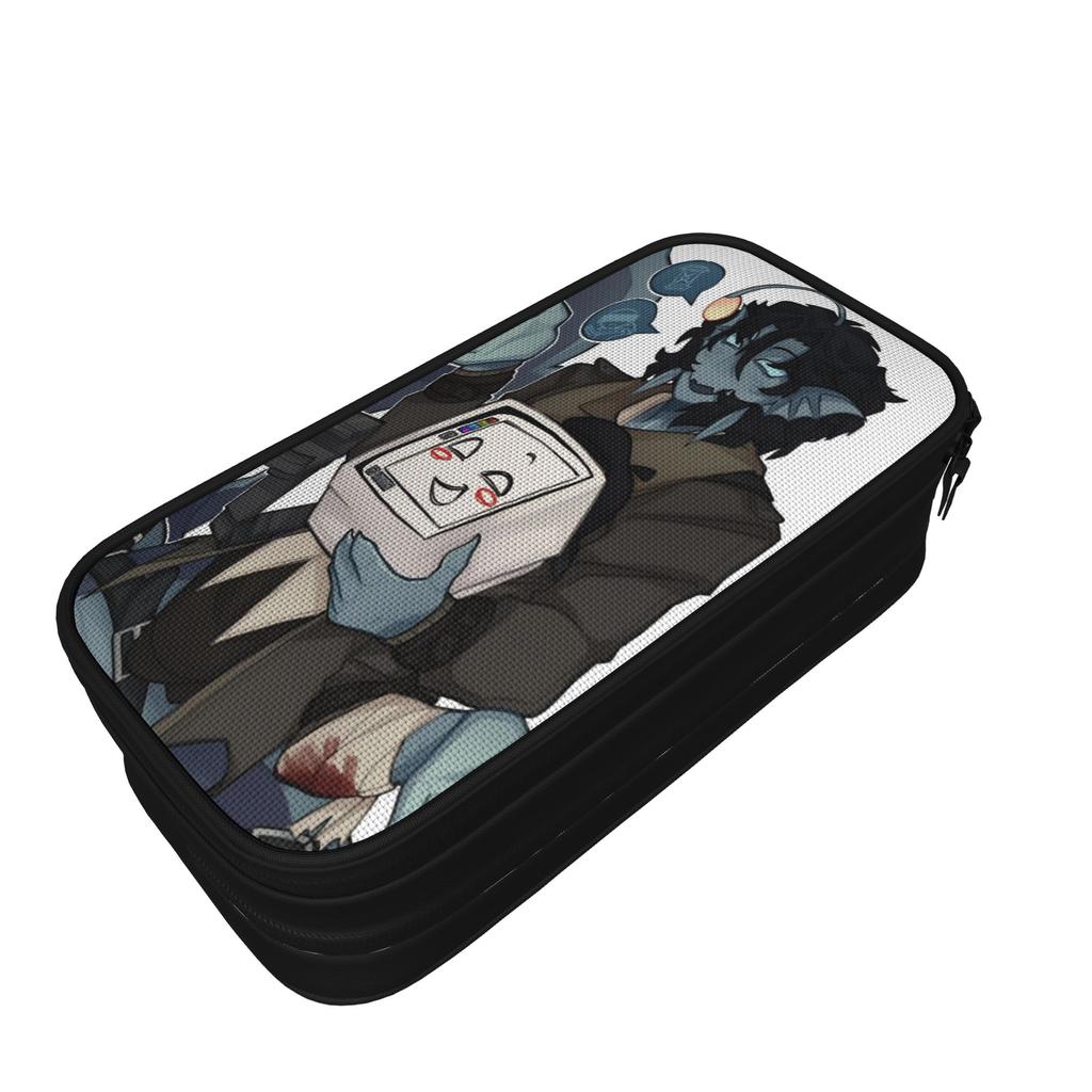 Large-capacity Pencil Pouch Sebastian Solace School Accessories Double Layer Pencil Box Women Make Up Bag Gift