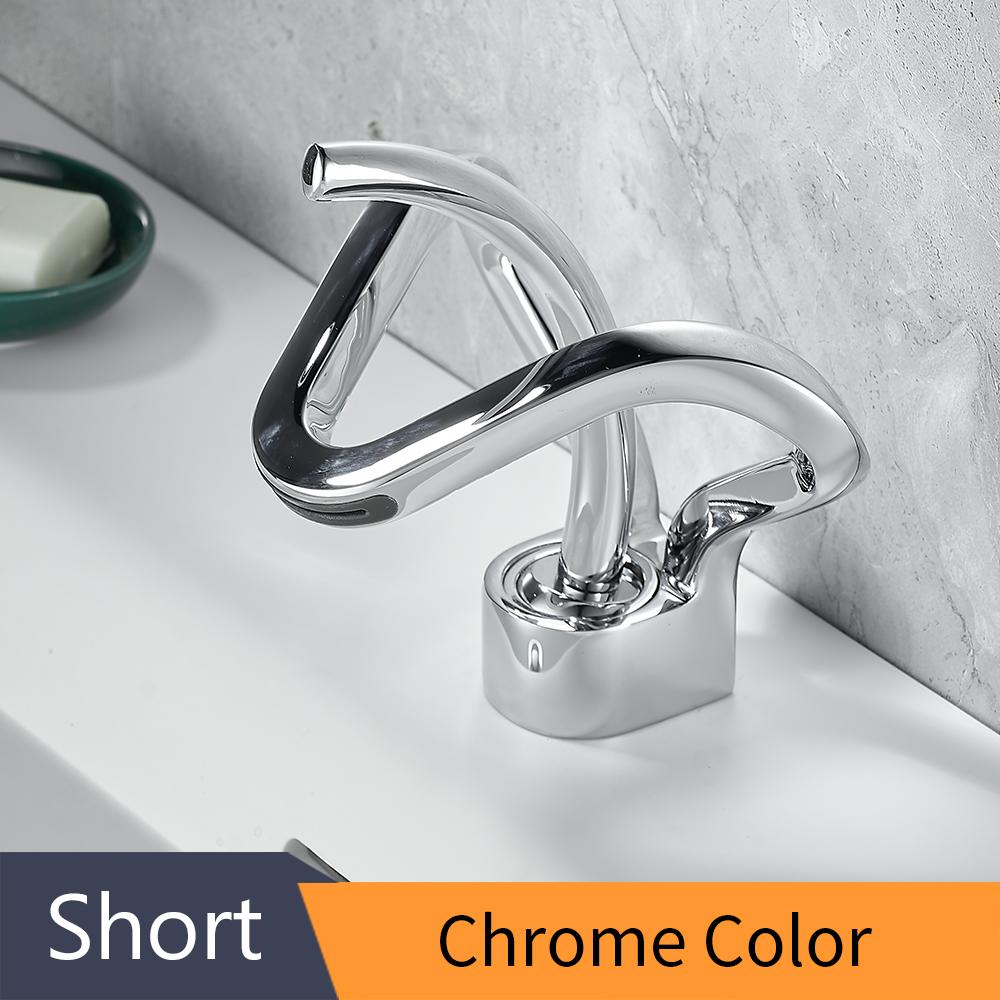 Basin Faucets Waterfall Bathroom Faucet Single handle Basin Mixer Tap Bath Black Faucet Brass Sink Water Crane Silver 855983