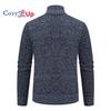 Cozy Up Pánska bunda jesenný a zimný trend pekný pánsky voľný voľný čas fleece sveter Univerzálny pletený sveter sveter na zips