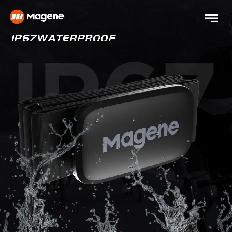 Magene H64 Dual Mode HR Monitor - ANT+/Bluetooth Chest Strap for Cycling, Running & Fitness (Wahoo/Garmin Compatible)