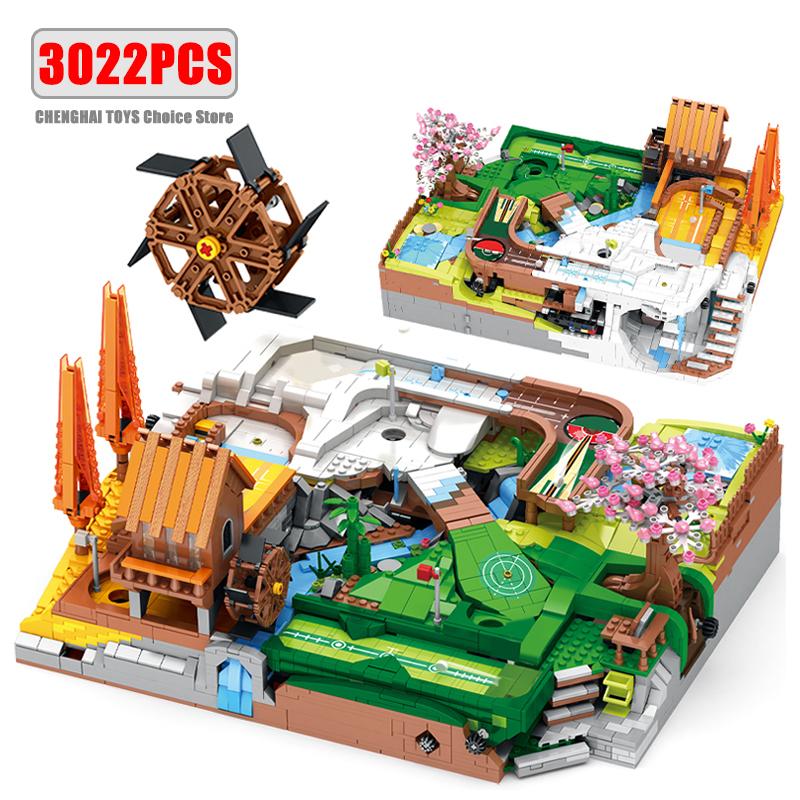 High-Quality 3022Pcs High-Quality Moc High-Quality Golf High-Quality Resort High-Quality Course High-Quality Modular High-Quality Building