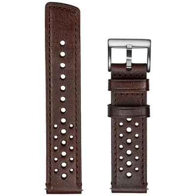 20mm Genuine Leather Watch Band for Omega and Perforated Flexible Italian Compatible with Omega and Swatch [hemsut H] X, Swatch, MoonSwatch. Design,