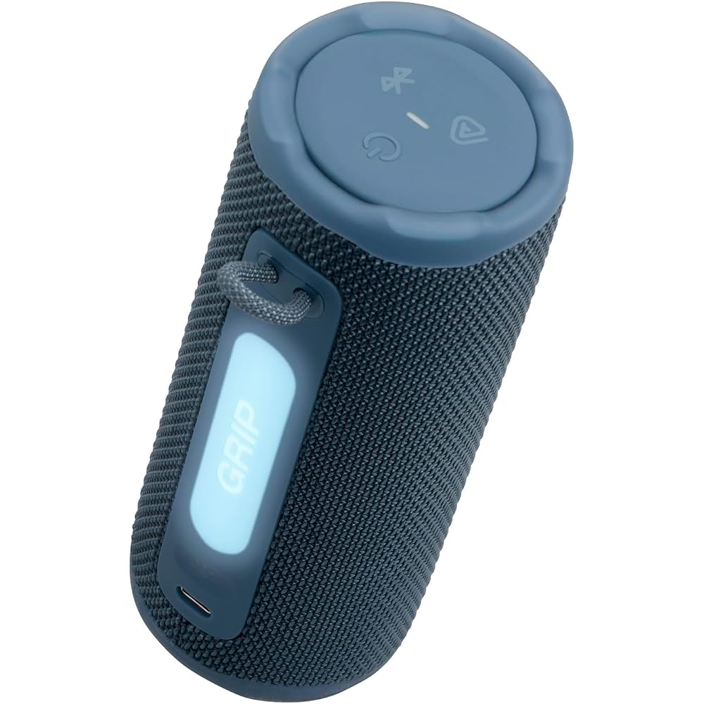 JBL GRIP / Smart Size Portable Speaker / Bluetooth Compatible / IP68 Dustproof & Waterproof / Ambient Light / App Compatible / USB-C / AURA CAST Multi