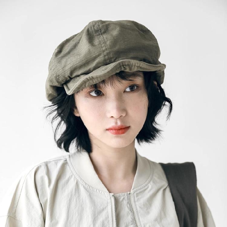 Trendy Berets Japanese Style Unisex Headwear Accessory for Women Men Cabbie Hat for Halloween Cosplay Party Outfit