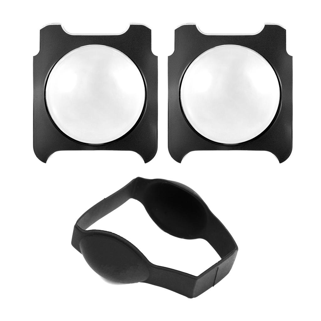 2pcs Panoramic Camera Lens Guards Lens Protective Cover Lens Protector Compatible with Insta360 ONE R RS Camera