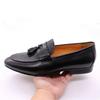 Fashion FELIX CHU Men's Genuine Leather Tassel Loafers Italian Luxury Fashion Slip-On Dress Shoes for Parties Weddings Casual Wear