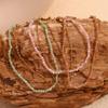 Mamacitaslay 316L Stainless Steel Natural Stone Beaded Thin Chain Bracelet Anklet Waterproof Everyday Jewelry For Women Gift