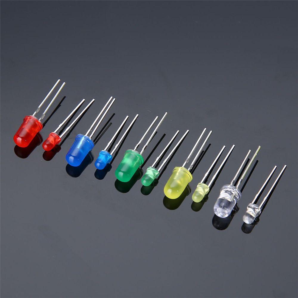 200pcs White with Box Ultra Bright Yellow Bulb Lamp LED Diode Kit Light Bead 5mm 3 Mm
