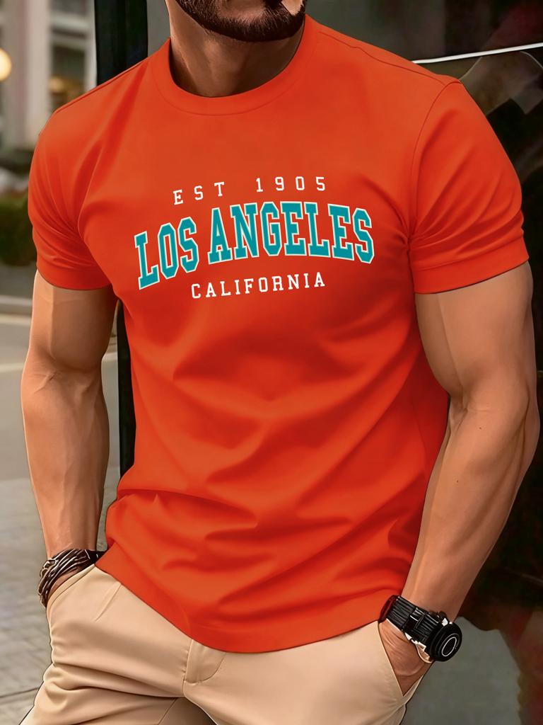 Usa Est 1905 California Printing T Shirt For Man ONeck Casual TShirts Summer Cotton Sportswear Unisex Loose Short Sleeve
