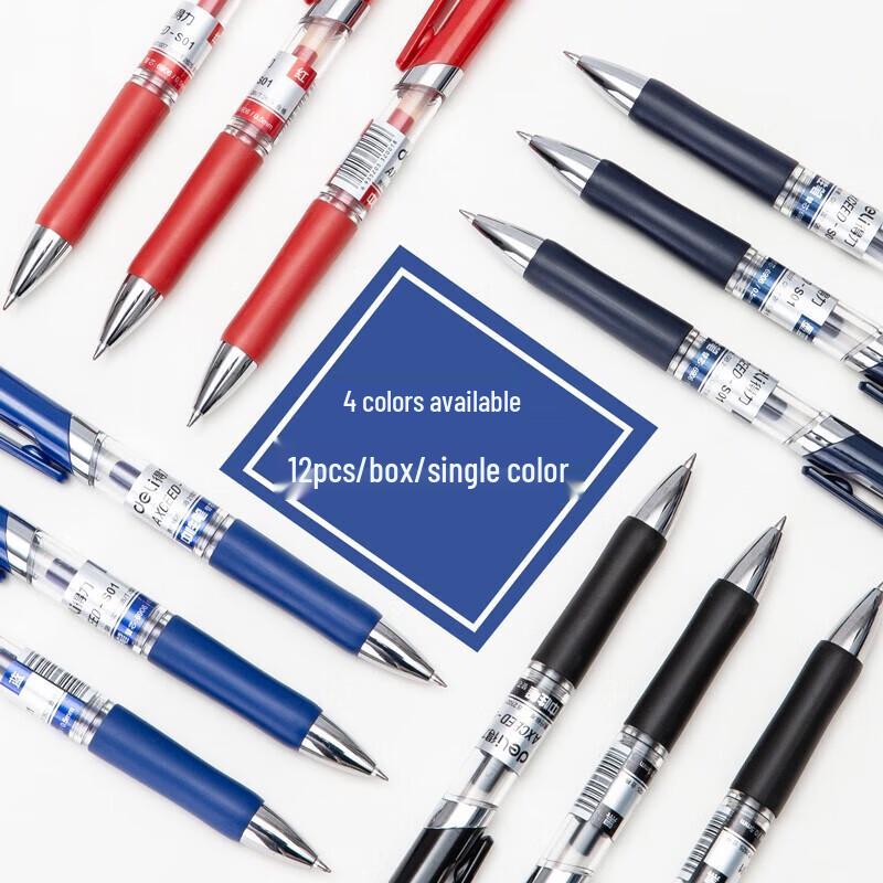Deli S01 0.5mm Ret Retractable Gel Pens
