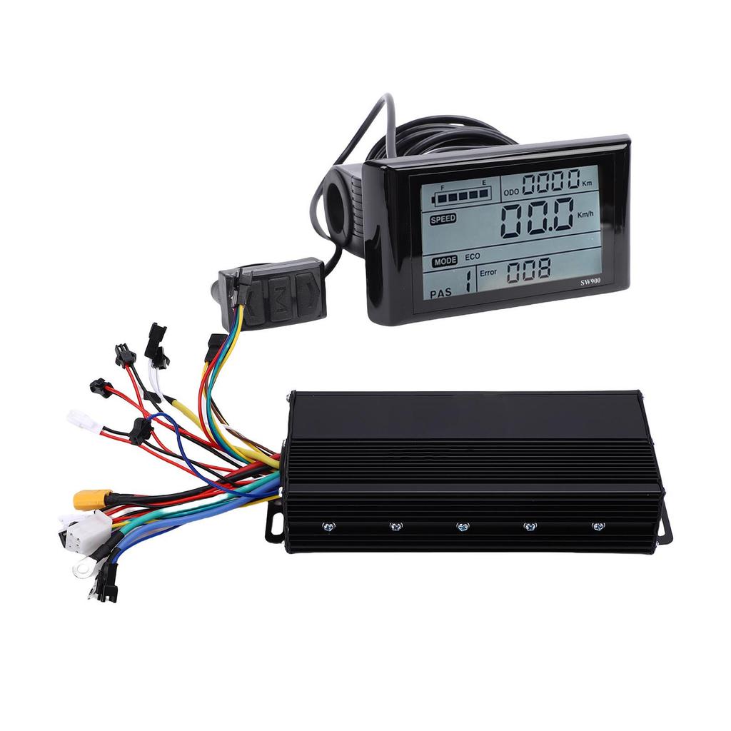 E-Bike Controller LCD Display Kit 36V 48V 52V 35A 3 Modi Bürstenloser Motorcontroller und SW900 LCD Display Panel