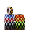 Customized Reflective PVC Sticker: Black & Yellow Arrow Design