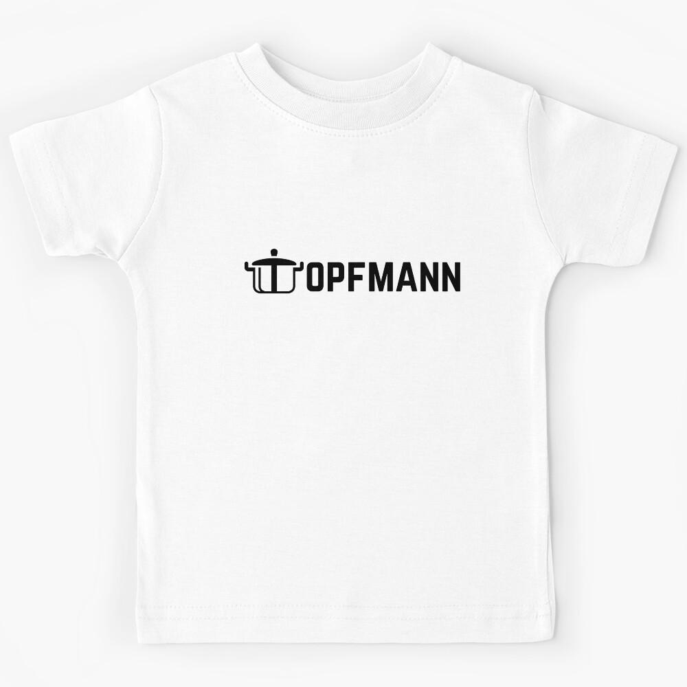 Topfmann Pot Pan Saucepan German Black Writing Kids T-Shirt 110