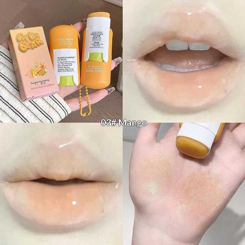 Pendant Gege Bear 82g Large Capacity Lip Balm Keychain Hydrating  Moisturizing Care Perfect As Lipstick Base Accessory