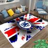 [Chelsea FC Teppich mit Aufdruck] Rutschfester Büroteppich, Gemütlicher Teppich für Wohnzimmer, Weiche Matte für Sofa/Stuhl im Zuhause