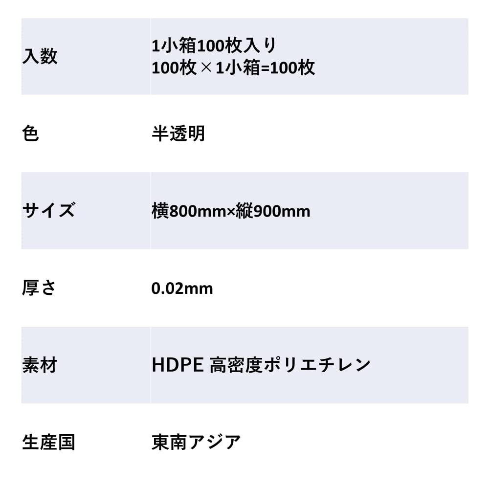 Pytle na odpadky 70L průsvitné 100 kusů z plastu o tloušťce 0,02 mm [Sagamido] (100 kusů) (b-box-730-100)