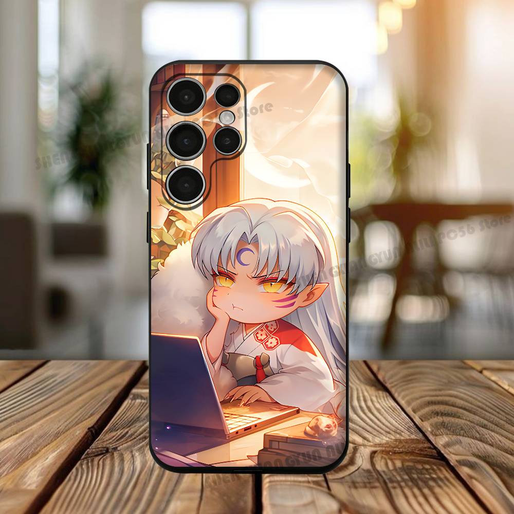 Kawaii S-Sesshomaru Phone Case For Samsung S24 25 23 22 21 20 Plus Ultra 5G Lite Shockproof Cover