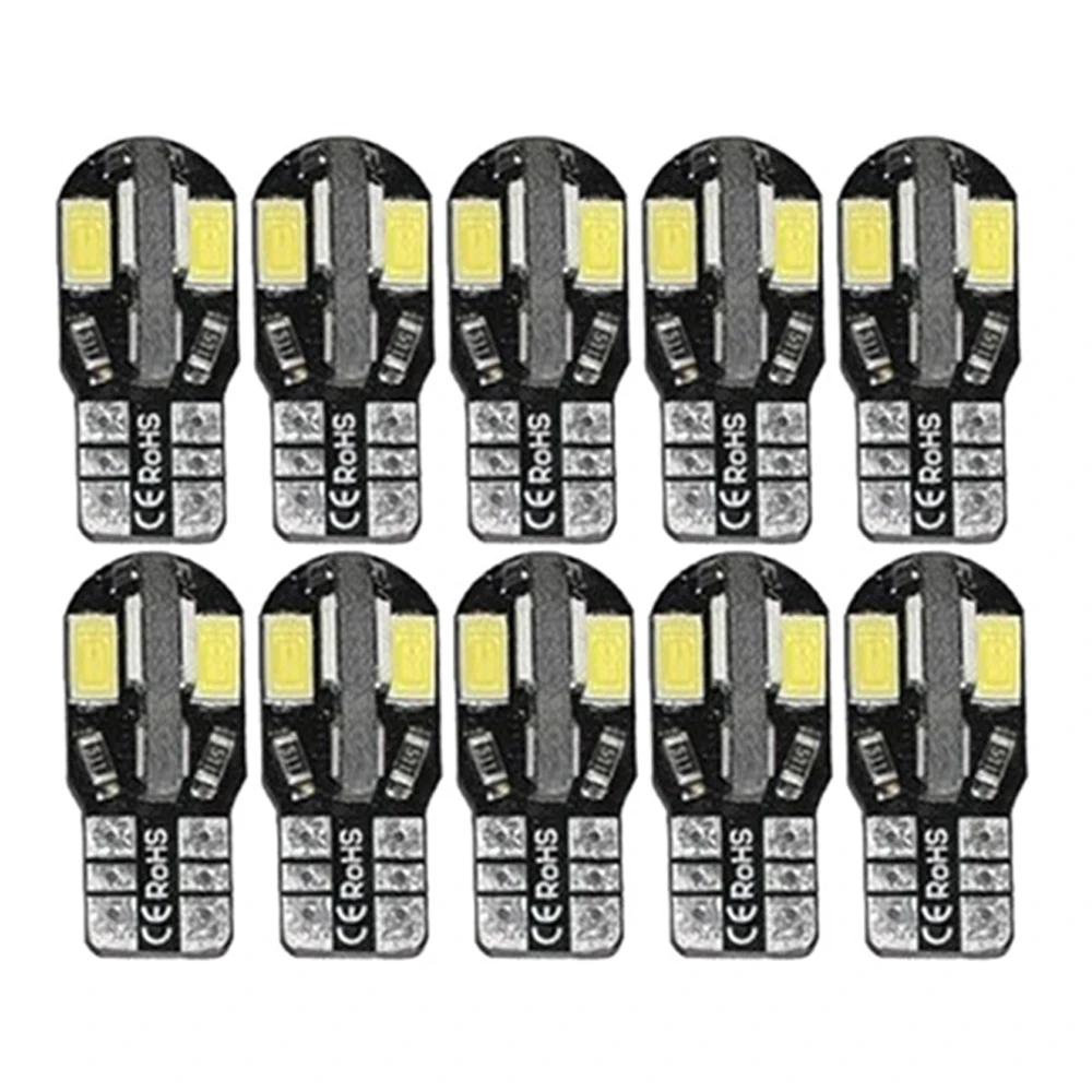10pcs T10 2835 W5W LED Car Interior Light Canbus No Error License Plate Light  Tail Bulb Width Lamp Universal Car Signal Lights