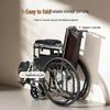 Yuwell H059B Reclining Manual Wheelchair with Commode and Dining Table