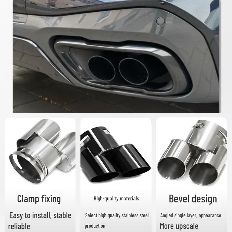 Quad Exhaust Sports Tailpipes for BMW X5/X6/X7: Non-Destructive Retrofit & Upgrade