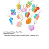 Bubble Popping Keychain Students Office Workers Stress Relief Push Bubble Key Ring Backpack Hanging Decoration Charm