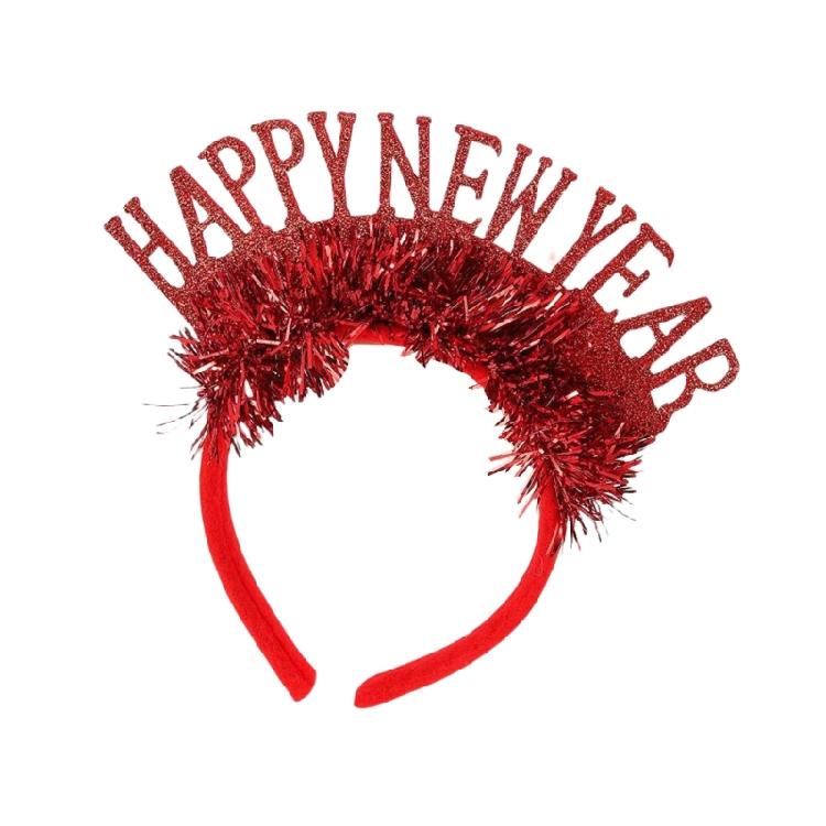 New Year Eve Party Headband for Adult Children Sequined Hairhoop Christmas Party Headdress New Year Festival Hairband