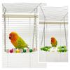 Papageienspielzeug, Vogelkäfig-Schaukel, kleine Vögel, Kauspielzeug, buntes Hängematten-Schaukelspielzeug, Vogelständer, Heimtierbedarf
