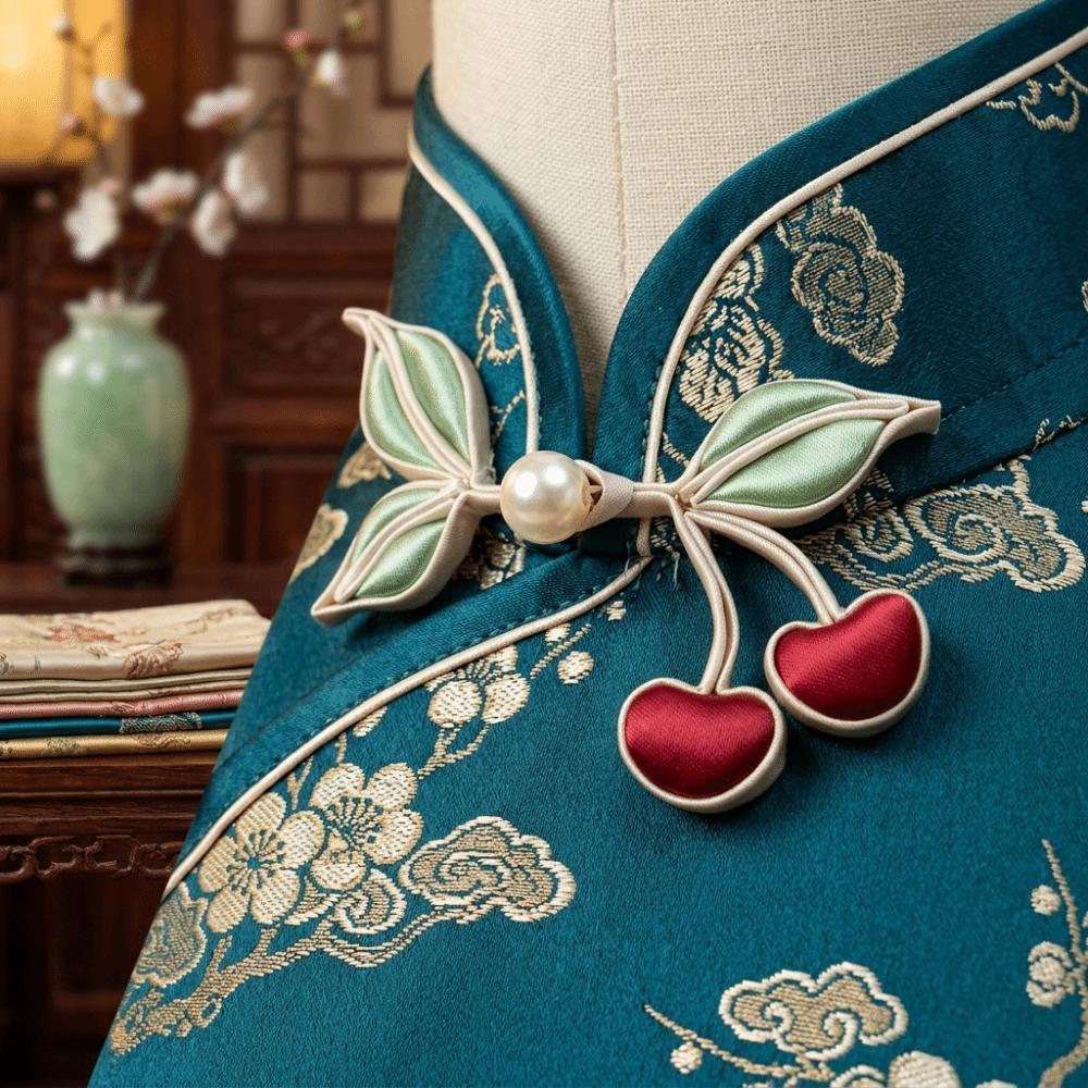 Pearl Buttons Cheongsam Buttons Classical Tang Suit Buttons Hanfu Decorative Buckle Clothing