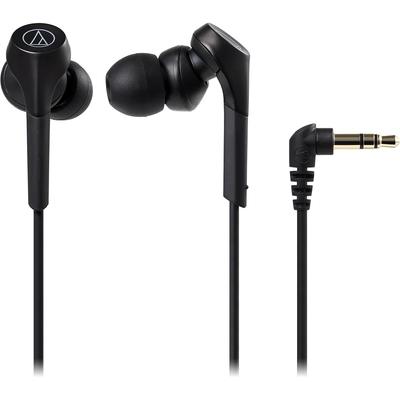 Audio-Technica ATH-CKS550X BK SOLID BASS In-Ear Headphones, Wired, Deep Bass, Hi-Res Audio Compat...
