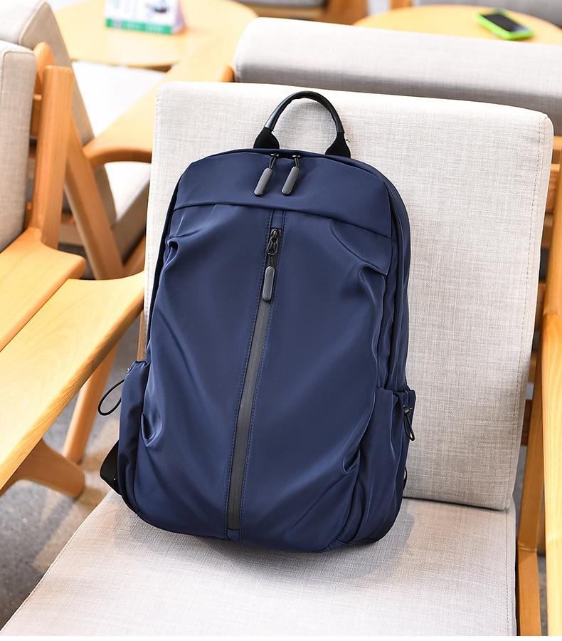 Backpack Men'S Business Leisure Computer Bag Going Out Travel Bag Trend Middle School Student School Bag Printed Logo