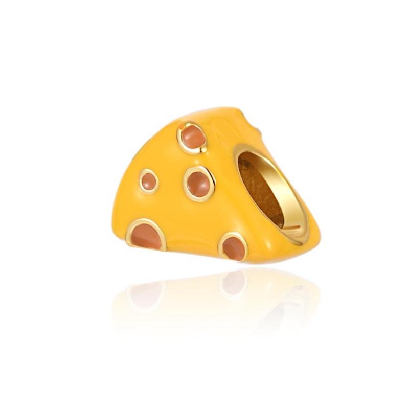 New Copper Colorful Fruit Birthday Cake Milk Burger Chili Pendant Charm Bead Fit For Original Bracelet Diy Women'S Jewelry