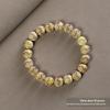 Small Leaf Boxwood Rosary: 108 Solid Wood Buddhist Beads Unisex Bracelet - High Density Sinking Wood
