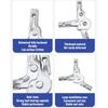 Steel Sofa Angle Adjuster Joint 4/5 Gears Adjustable Foldable Folding Sofa Hinge Three Tube Chair Hinge Jig For Chair/Sofa