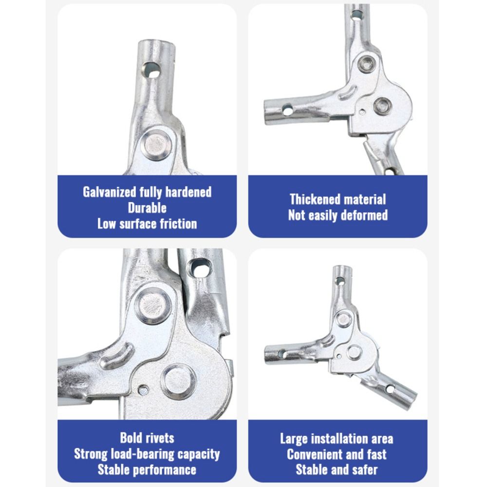 Steel Sofa Angle Adjuster Joint 4/5 Gears Adjustable Foldable Folding Sofa Hinge Three Tube Chair Hinge Jig For Chair/Sofa