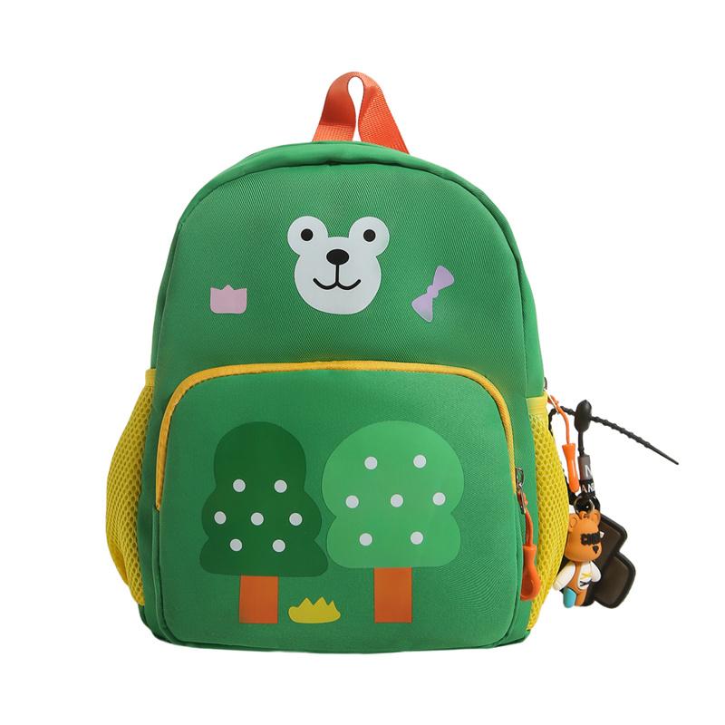 Cute Cartoon Bear Kids Backpack Nursery School Bag Toddler Daypack with Mesh Pockets
